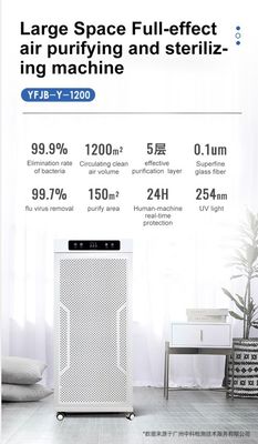 плазма очистителя воздуха ультрафиолетового света 130W медицинская HEPA